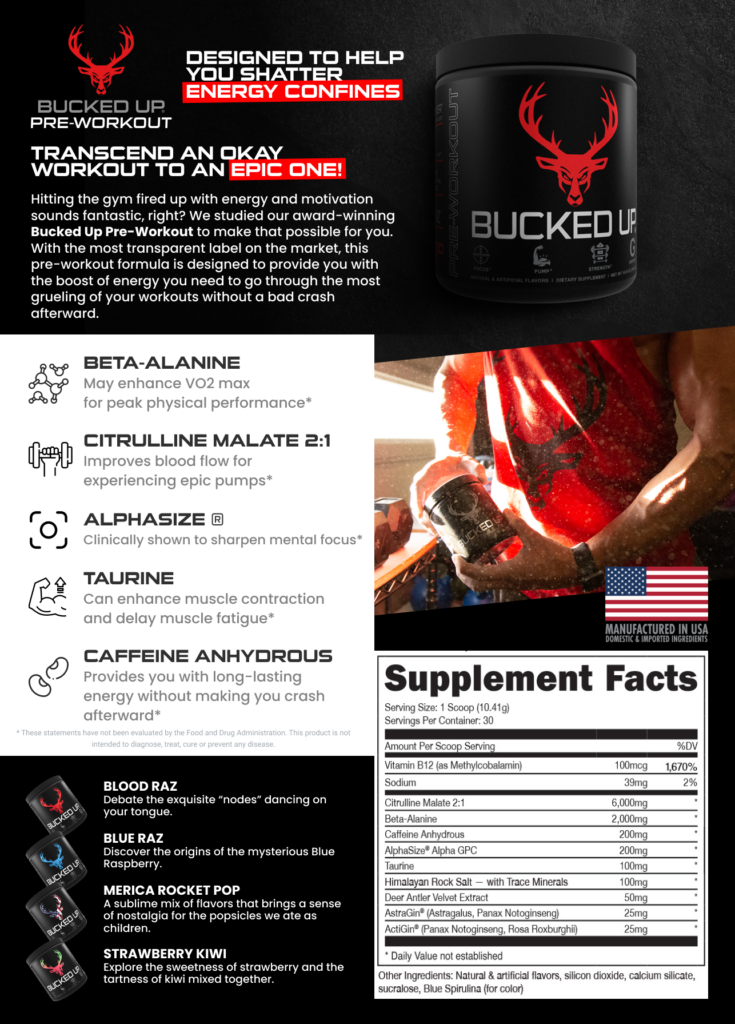 Bucked Up Ingredients: Fitness Supplements & What’s In Them